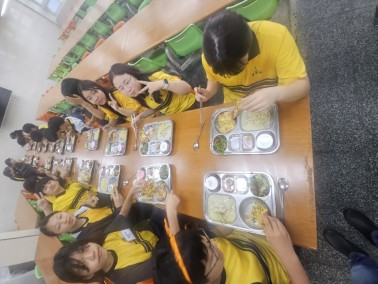 태강삼육초 학생들의 웃음이 가득했던 피자급식